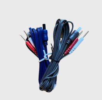 1 KIT DE 4 CABLES  ( 2 bleus et 2 gris ) 