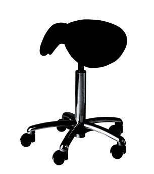 TABOURET SELLE ASSIS DEBOUT 5 ROULETTES